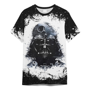 Star Wars Darth Vader Black & White - 3D T-shirt