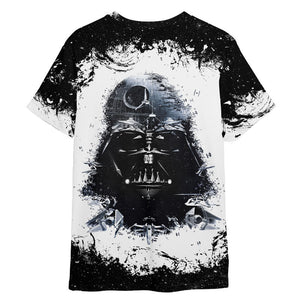 Star Wars Darth Vader Black & White - 3D T-shirt