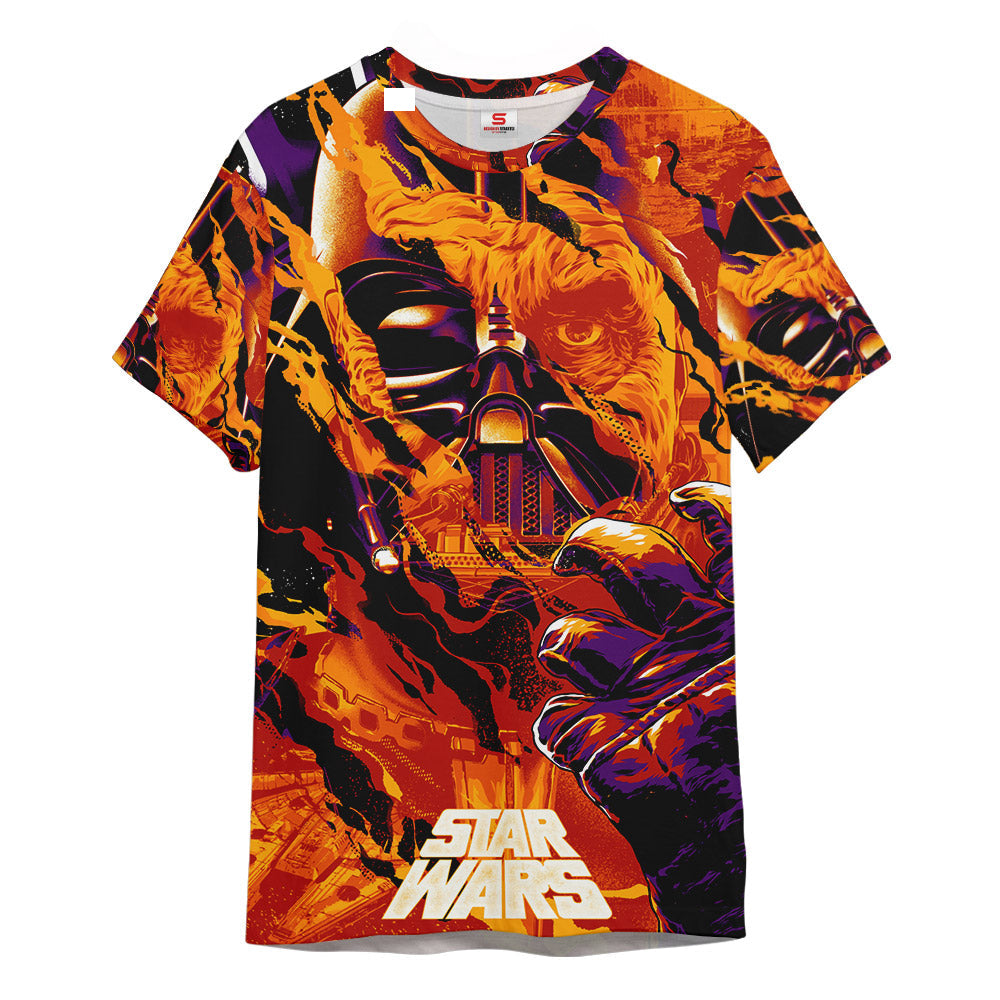 Star Wars Darth Vader Fire -  3D T-shirt For Fans