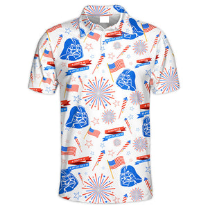 Star Wars Darth Vader Happy 4th of July Polo Shirt - Gift For Fans