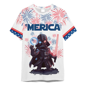 Star Wars Darth Vader Independence Day - 3D T-shirt