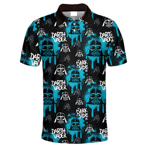 Star Wars Darth Vader Pattern Blue - Polo Shirt