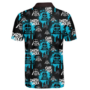 Star Wars Darth Vader Pattern Blue - Polo Shirt