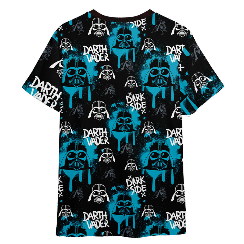 StarWarsDarthVaderPatternBlueGiftForFansUnisex3DT shirt OwlOhh_4701_2