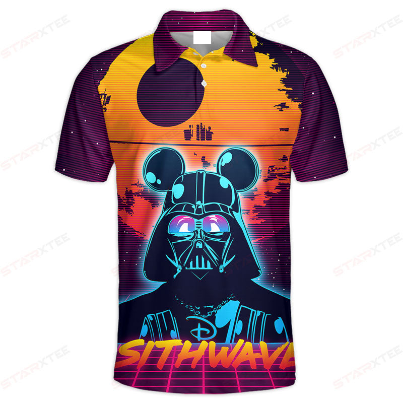 Star Wars Darth Vader Sithwave Polo Shirt - Gift For Fans