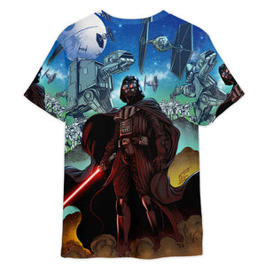 Star Wars Darth Vader Space - 3D T-shirt For Fans