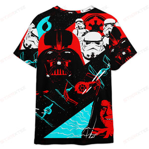 Star Wars Darth Vader Space The Dark Side - 3D T-shirt