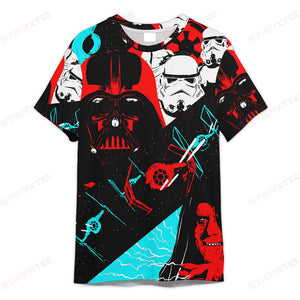 Star Wars Darth Vader Space The Dark Side - 3D T-shirt