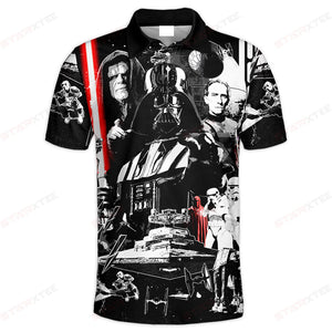 Star Wars Empire by Dave Black Polo Shirt - Gift For Fans