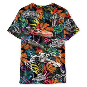 Star Wars Lego Ship Tropical -  3D T-shirt For Men