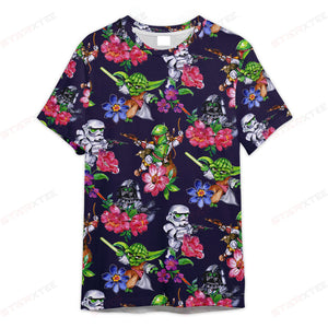 Star Wars Patter Flower - 3D T-shirt For Fans