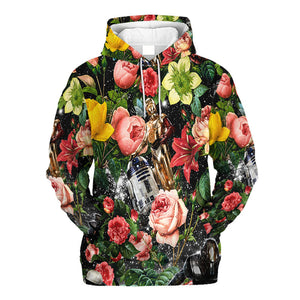 Star Wars Pattern Flower Gift For Fans - Hoodie