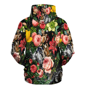 Star Wars Pattern Flower Gift For Fans - Hoodie