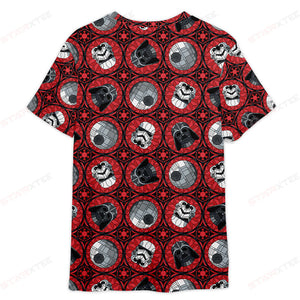 Star Wars Red Pattern - 3D T-shirt For Fans