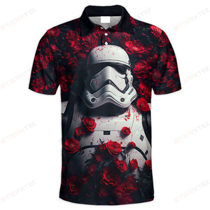 Star Wars Stormtrooper Flower Polo Shirt - Gift For Fans