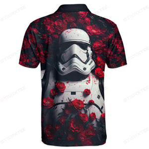 Star Wars Stormtrooper Flower Polo Shirt - Gift For Fans