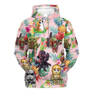 Star Wars Tropical Flowers Beach Gift For Fans - Hoodie