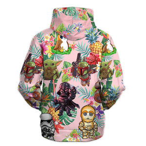 Star Wars Tropical Flowers Beach Gift For Fans - Hoodie