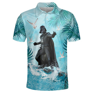 Starwars Darth Vader Surfing - Polo Shirt For Men