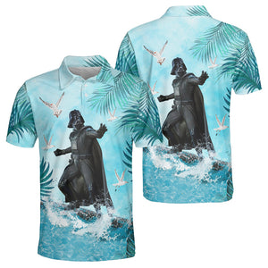 Starwars Darth Vader Surfing - Polo Shirt For Men