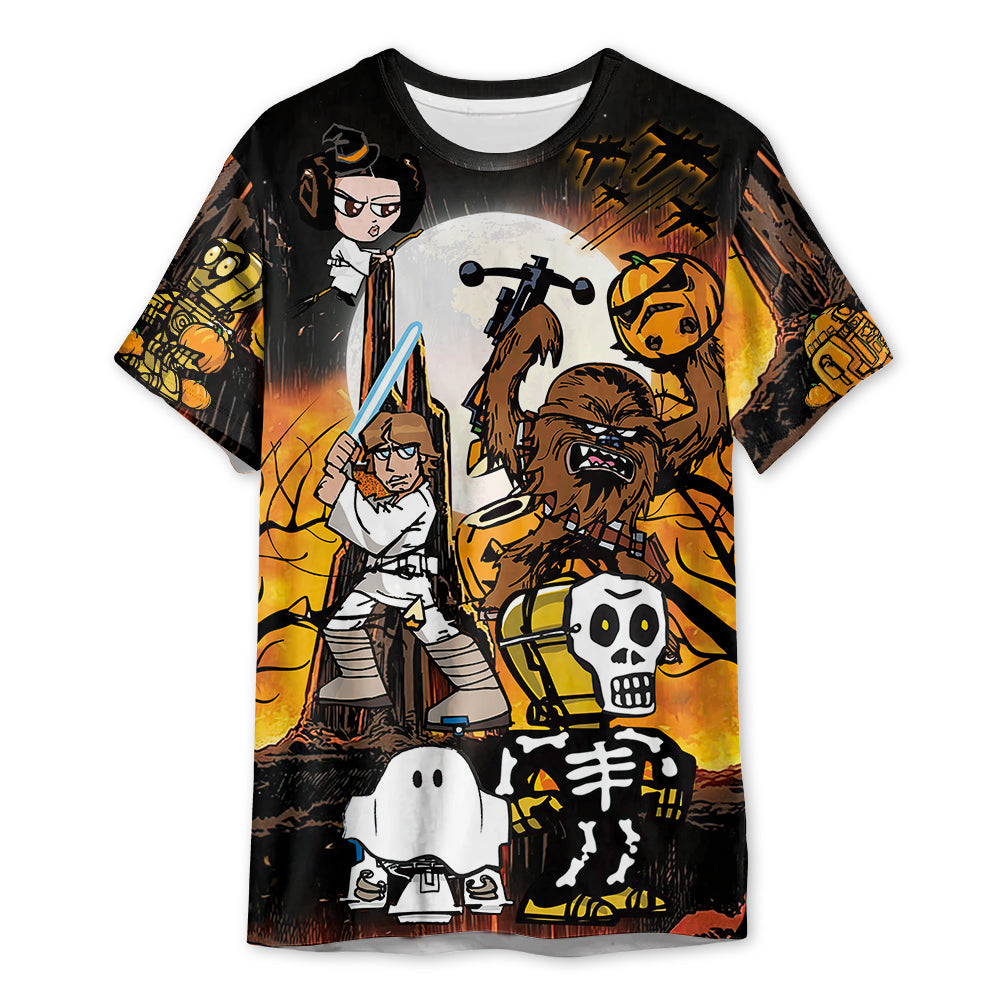 Starwars Halloween Spooky Star Wars Comics - 3D T-shirt