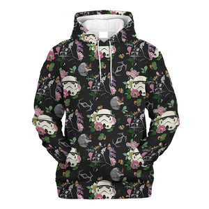 Star wars Pattern Flower Galaxy Gift For Fans - Hoodie