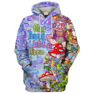 Stay Trippy Little Hippie Art Character - Hoodie For Men, Women