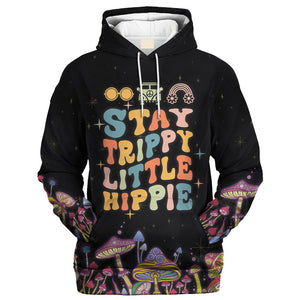 Stay Trippy Little Hippie Mushroom - Hoodie For Men, Women