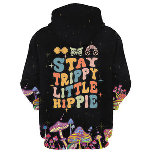Stay Trippy Little Hippie Mushroom - Hoodie For Men, Women