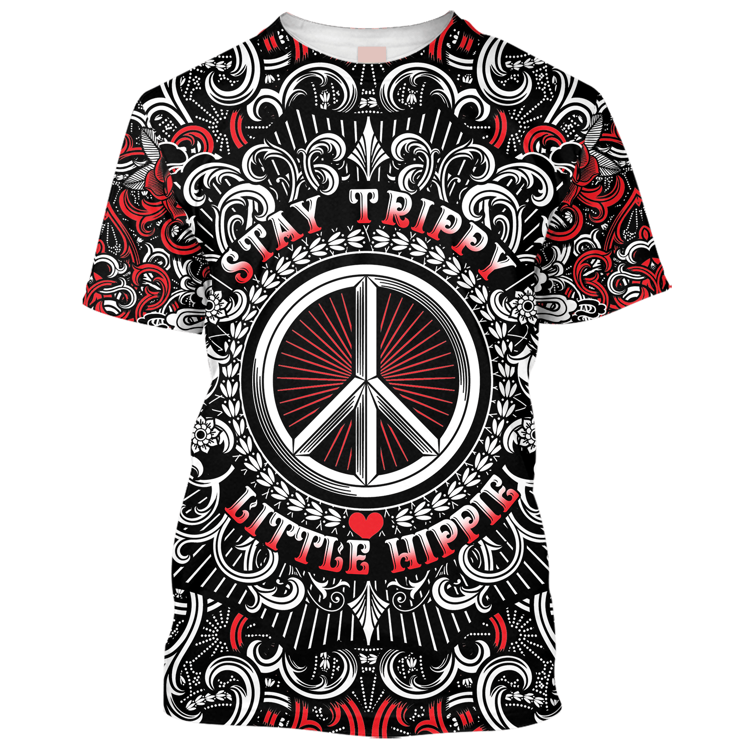 Stay Trippy, Little Hippie Pattern - T-Shirt For Men, Women