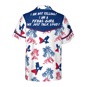 Texas Flag And Palm Tree Pattern Texas Girl Shirt, Proud Texas Shirt