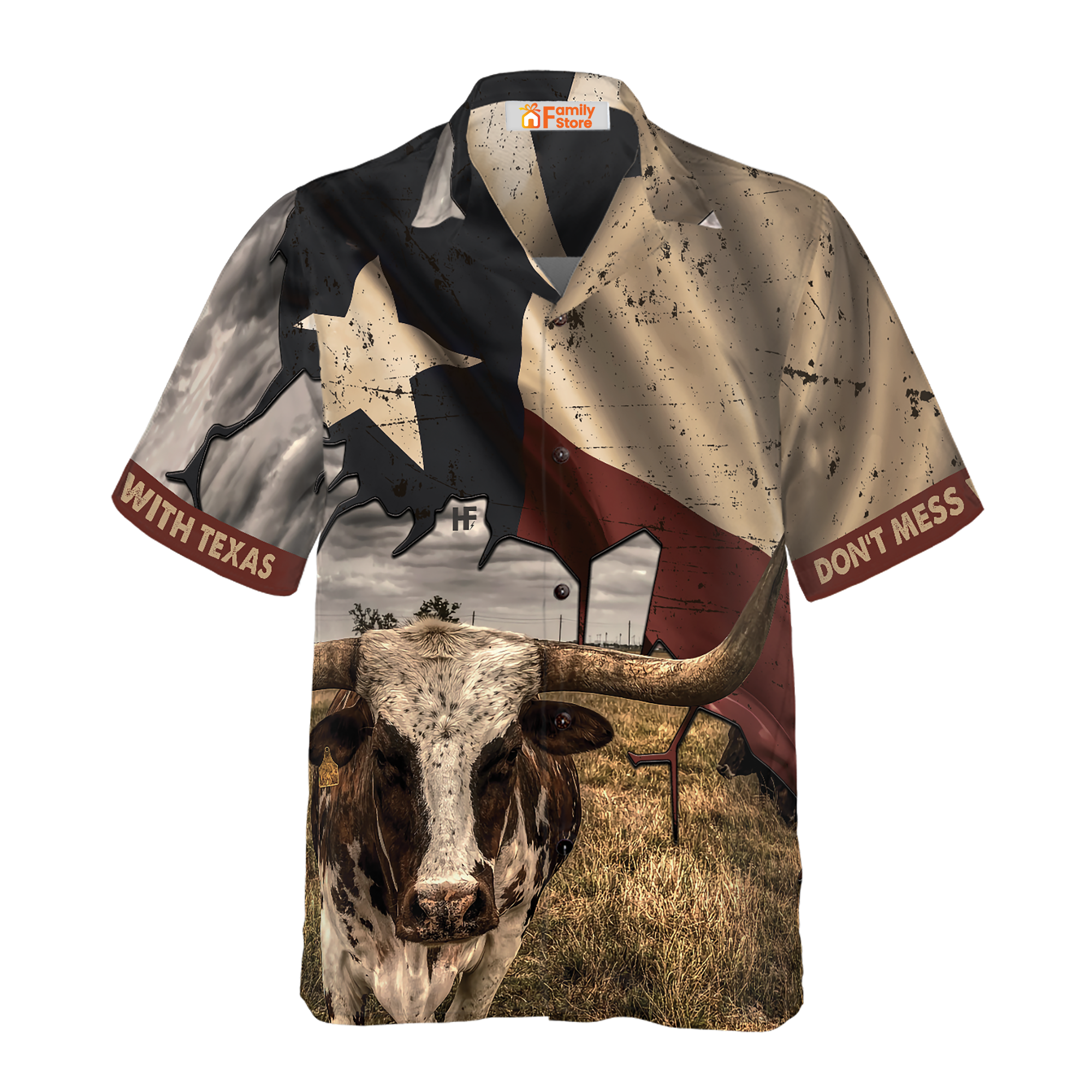 Don't Mess With Texas Longhorns Hawaiian Shirts