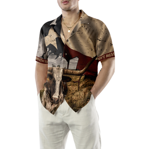 Don't Mess With Texas Longhorns Hawaiian Shirts