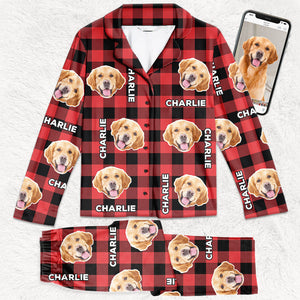 Custom Photo May Your Days Be Furry & Bright - Christmas Gift For Pet Owners, Pet Lovers - Personalized Pajama Pants NA94