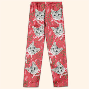 Custom Photo Happy Pawlidays - Christmas Gift For Pet Lovers - Personalized Pajama Pants NA94