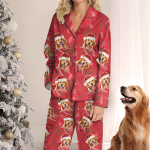 Custom Photo Happy Pawlidays, Christmas Is Coming - Christmas Gift For Pet Lovers - Personalized Pajama NA94