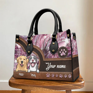 Take Me Everywhere You Go - Personalized Leather Handbag - Gift for Dog Lovers, Dog Dad, Dog Mom, Pet Owners | CLP14 NH96