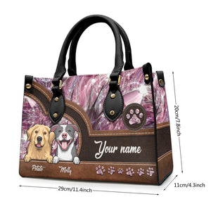 Take Me Everywhere You Go - Personalized Leather Handbag - Gift for Dog Lovers, Dog Dad, Dog Mom, Pet Owners | CLP14 NH96