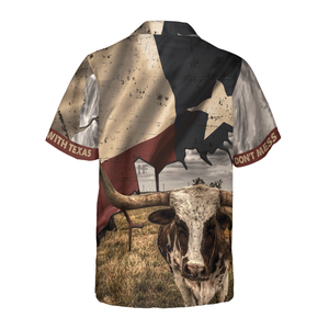 Don't Mess With Texas Longhorns Hawaiian Shirts