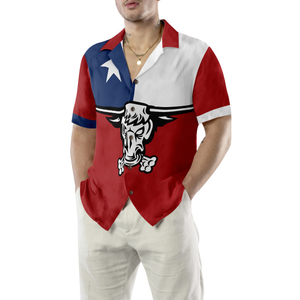 Texas Longhorns Hawaiian Shirt, The Lone Star State Of Texas Flag Shirt