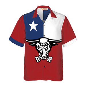 Texas Longhorns Hawaiian Shirt, The Lone Star State Of Texas Flag Shirt