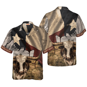 Don't Mess With Texas Longhorns Hawaiian Shirts