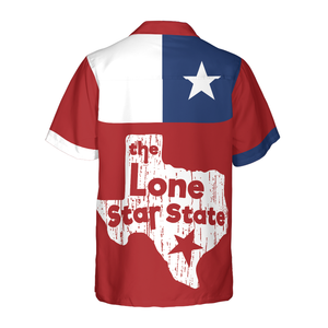 Texas Longhorns Hawaiian Shirt, The Lone Star State Of Texas Flag Shirt