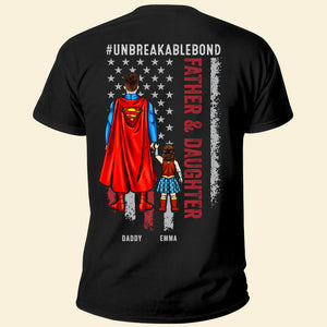 Super Hero Father & Daughter Unbreakable Bond - Gift For Father - Personalized Unisex Shirt CL02