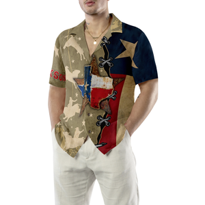 Personalized Texas Flag & Rodeo Texas Custom Hawaiian Shirt