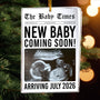 The Baby Times New Baby Is Coming Gifts For New Mom Dad Personalized Ceramic Photo Ornament_3