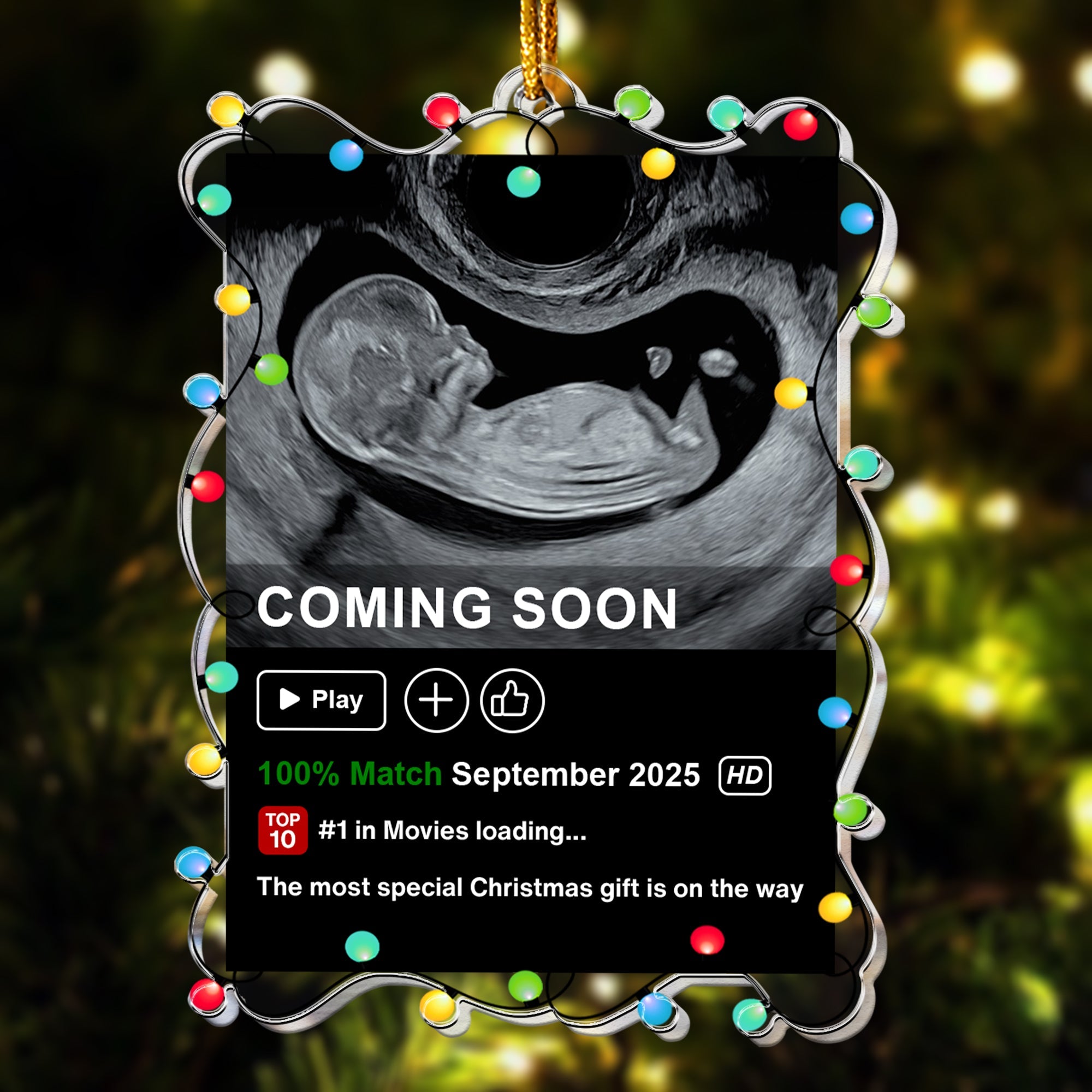 The Most Special Christmas Gift Is On The Way Personalized Acrylic Photo Ornament 1