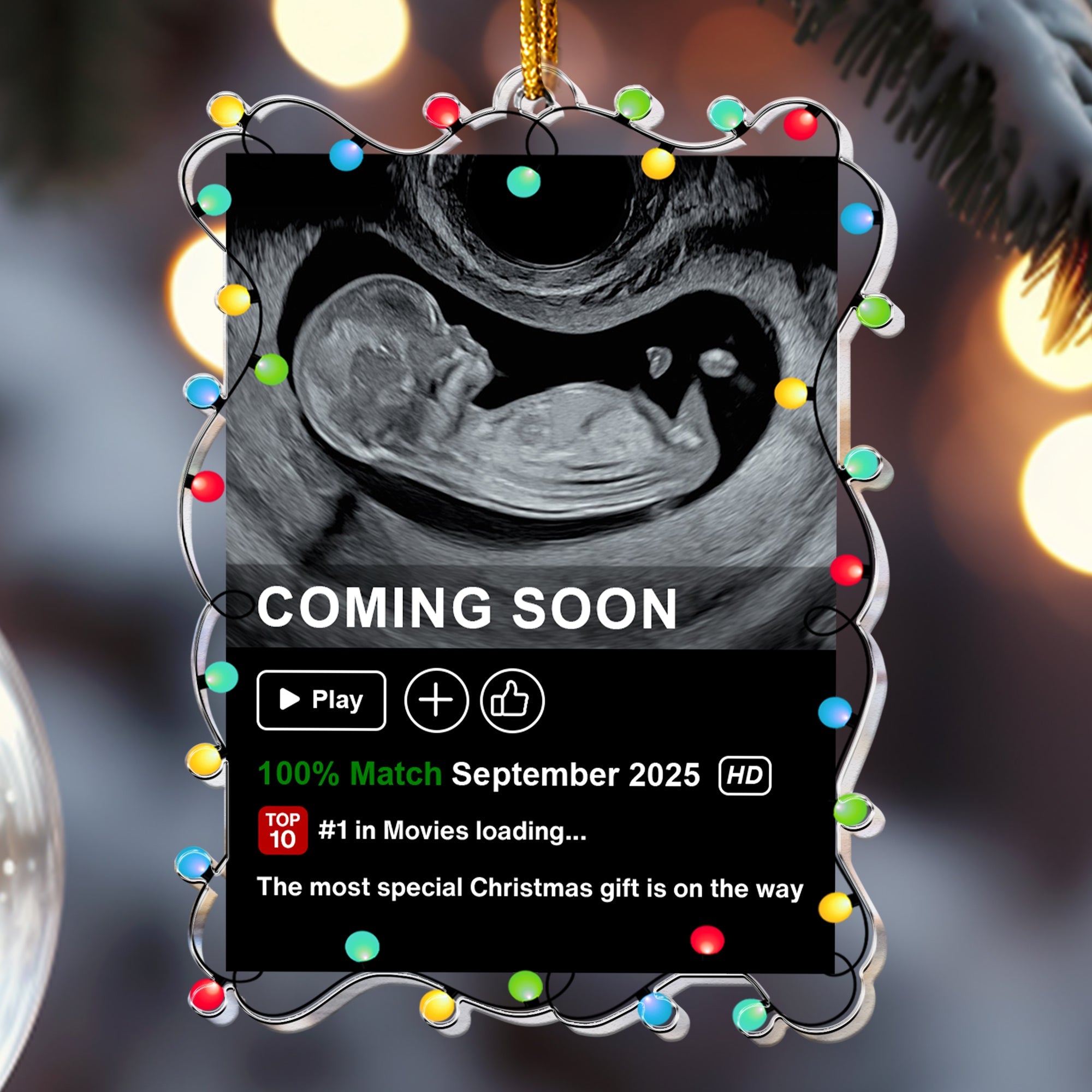 The Most Special Christmas Gift Is On The Way Personalized Acrylic Photo Ornament 3