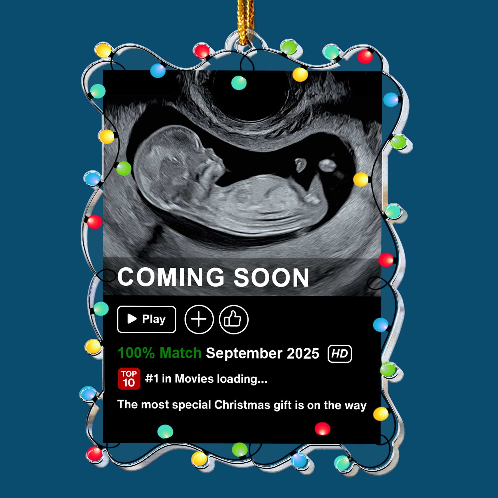 The Most Special Christmas Gift Is On The Way Personalized Acrylic Photo Ornament 5