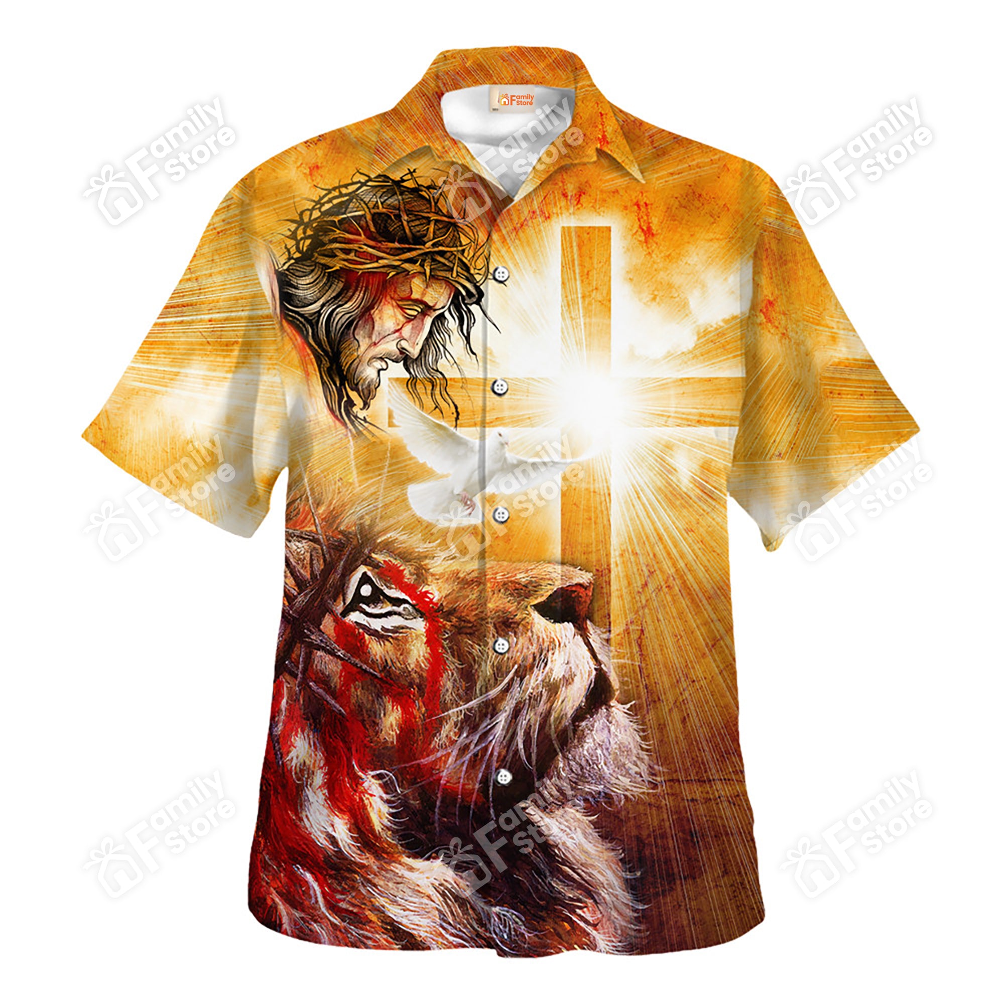 The Glory Of Jesus, Lion Hawaiian Shirt